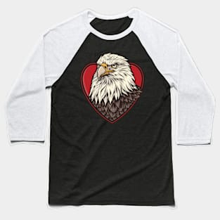 Eagle Love Design Baseball T-Shirt